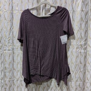 Striped Purple Women's Top